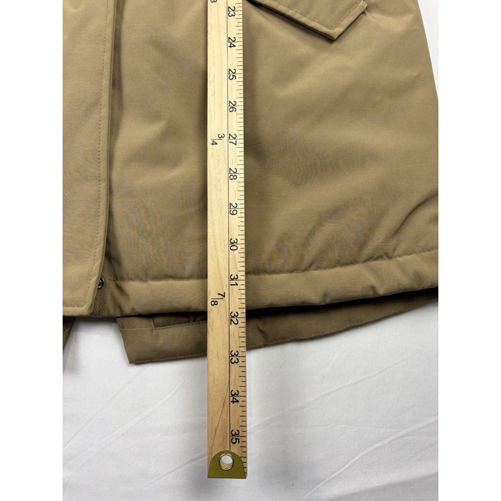 NWT Levis Lined Hooded Tan Quilted Parka Jacket Women's Small - Picture 13 of 16